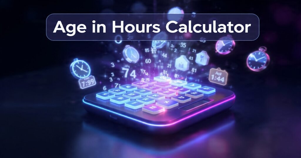 Age in Hours Calculator – Calculate Your Exact Age in Hours Instantly