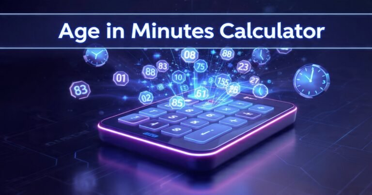 Age in Minutes Calculator – Calculate Your Exact Age in Minutes Instantly