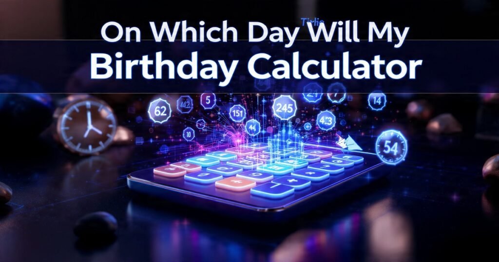 On Which Day Will My Birthday Calculator – Find the Weekday of Your Birthday